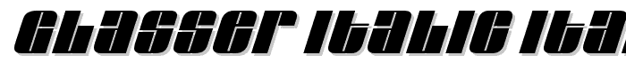 Glasser Italic Italic font